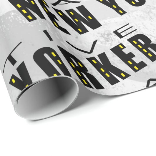 Native New Yorker Pattern Geschenkpapier (Rolleneckpunkt)