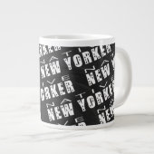 Native New Yorker Pattern Jumbo-Tasse (Vorderseite Rechts)