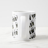 Native New Yorker Pattern Jumbo-Tasse (Rückseite)