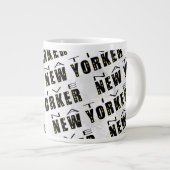 Native New Yorker Pattern Jumbo-Tasse (Vorderseite Rechts)