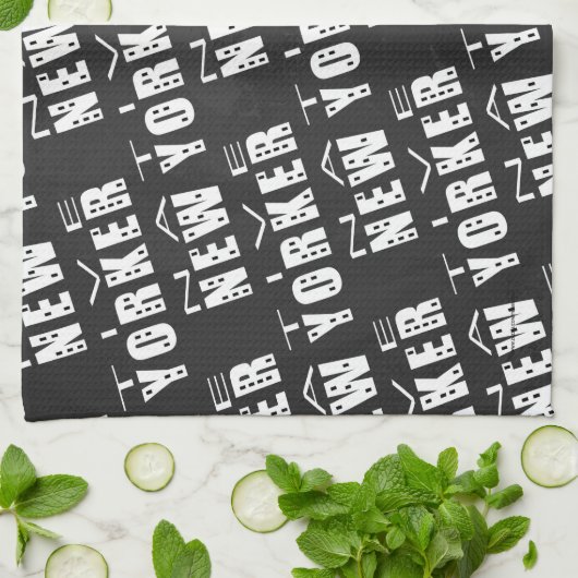 Native New Yorker Pattern Küchentuch (Gefaltet)