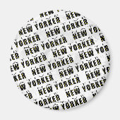 Native New Yorker Pattern Magnet (Vorne)