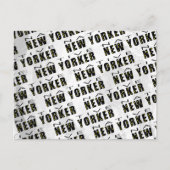 Native New Yorker Pattern Postkarte (Vorderseite)