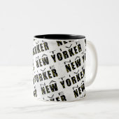 Native New Yorker Pattern Zweifarbige Tasse (VorderseiteRechts)