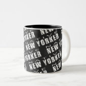 Native New Yorker Pattern Zweifarbige Tasse (VorderseiteRechts)