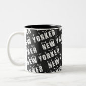 Native New Yorker Pattern Zweifarbige Tasse (Links)