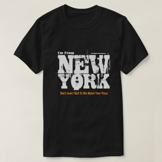 Native New Yorker (Pizza) - Ein MisterP-Shirt T-Shirt (Design vorne)