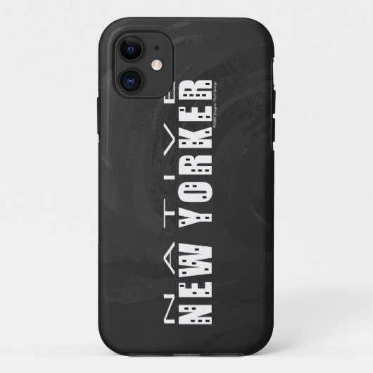 Native New Yorker schwarz Case-Mate iPhone Hülle (Rückseite)