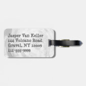 Native New Yorker schwarz Gepäckanhänger (Rückseite horizontal)