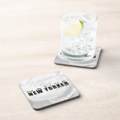 Native New Yorker schwarz Getränkeuntersetzer (Rechte Seite)