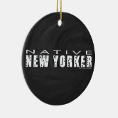 Native New Yorker schwarz Keramikornament (Rechts)