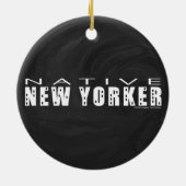 Native New Yorker schwarz Keramikornament (Hinten)