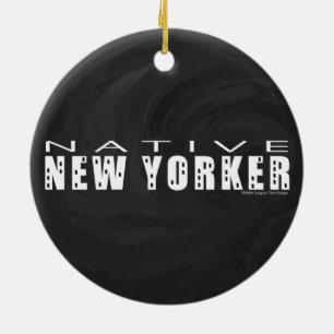 Native New Yorker schwarz Keramikornament