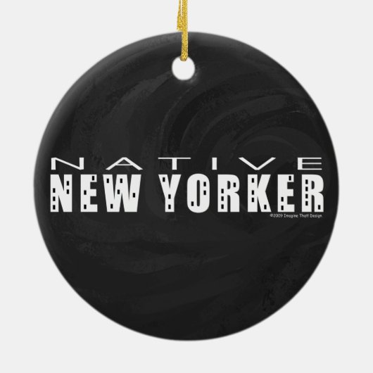 Native New Yorker schwarz Keramikornament (Hinten)