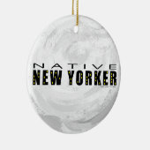 Native New Yorker schwarz Keramikornament (Rechts)
