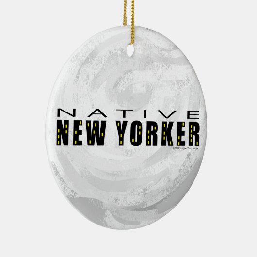 Native New Yorker schwarz Keramikornament (Rechts)