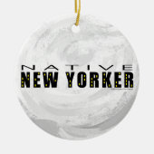 Native New Yorker schwarz Keramikornament (Vorne)