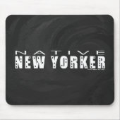 Native New Yorker schwarz Mousepad (Vorne)