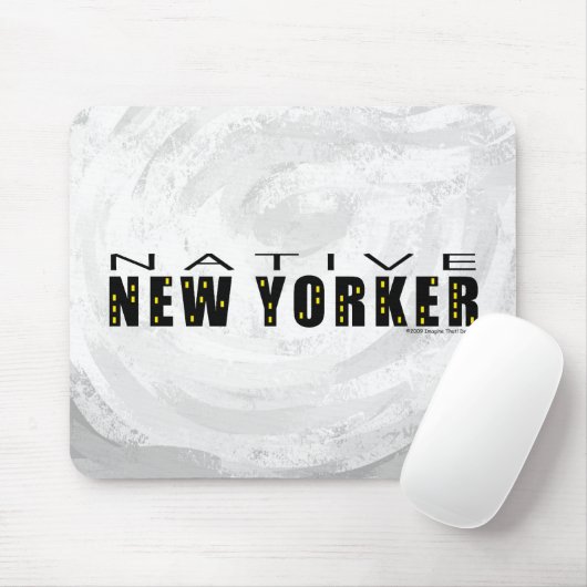 Native New Yorker schwarz Mousepad (Mit Mouse)