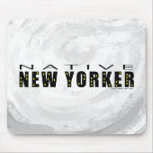 Native New Yorker schwarz Mousepad (Vorne)