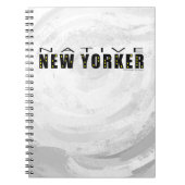 Native New Yorker schwarz Notizblock (Vorderseite)