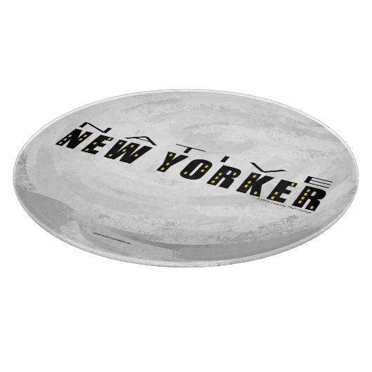 Native New Yorker schwarz Schneidebrett (Ecke)