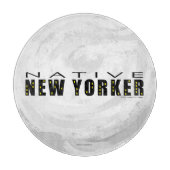 Native New Yorker schwarz Schneidebrett (Vorderseite)