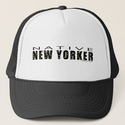 Native New Yorker schwarz Truckerkappe (Vorderseite)