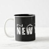 Native New Yorker schwarz Zweifarbige Tasse (Links)
