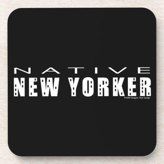 Native New Yorker Untersetzer (Vorderseite)