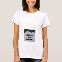 "Native on Board" Maternity Shirt - Lizenzschild