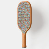 Native Pattern individuelle Name Pickleball Schläger (Links)