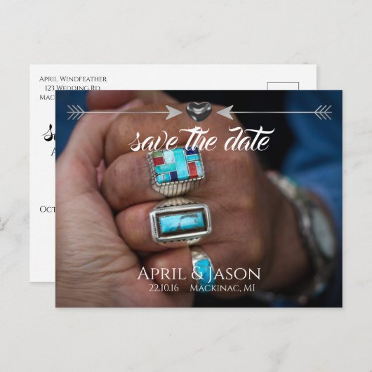 Native Pfeile | ANKÜNDIGUNG DATUM FREIHALTEN (Vorne/Hinten)