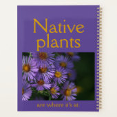 Native Pflanze sind dort, wo sie sind Planer (Rückseite)