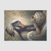 Native Potter Painting Pot Decoupage Seidenpapier (Vorderseite)