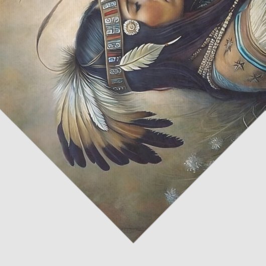 Native Potter Painting Pot Decoupage Seidenpapier (Ausschnitt)