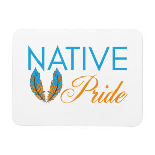 Native Pride Feathers Flexible Magnet