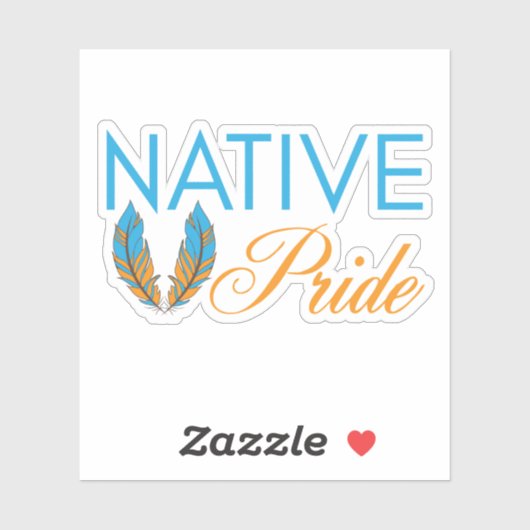 Native Pride Feathers Vinyl Stickers Aufkleber (Blatt)