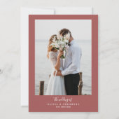 Native Protea Watercolor Floral Boho Botanisch Einladung (Rückseite)