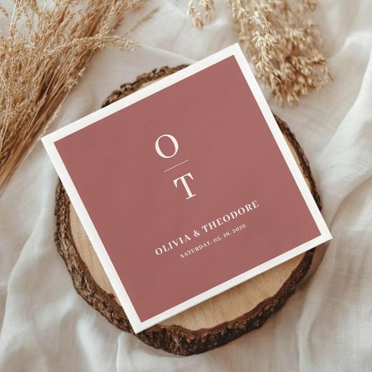 Native Protea Watercolor Floral Boho Botanisch Serviette