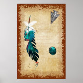 Native Reflections Mixed Media Folk Art Poster (Vorne)