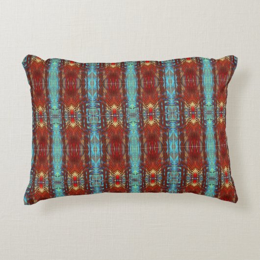 Native Santa Fe Pow wow Türkis Pillow Dekokissen (Vorderseite)