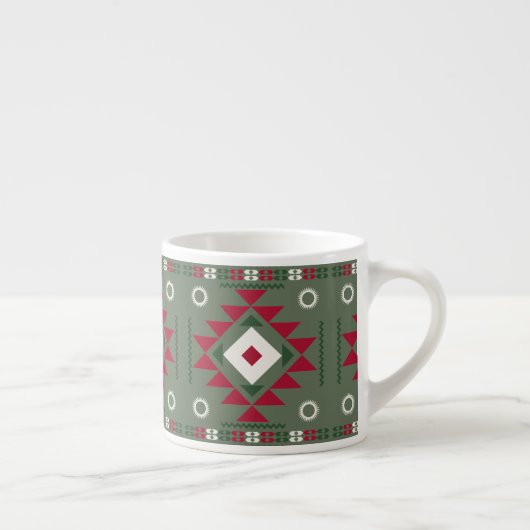 Native Santa Pattern Espressotasse (Rechts)