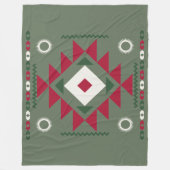 Native Santa Pattern Fleecedecke (Vorderseite)