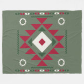 Native Santa Pattern Fleecedecke (Vorderseite (Horizontal))