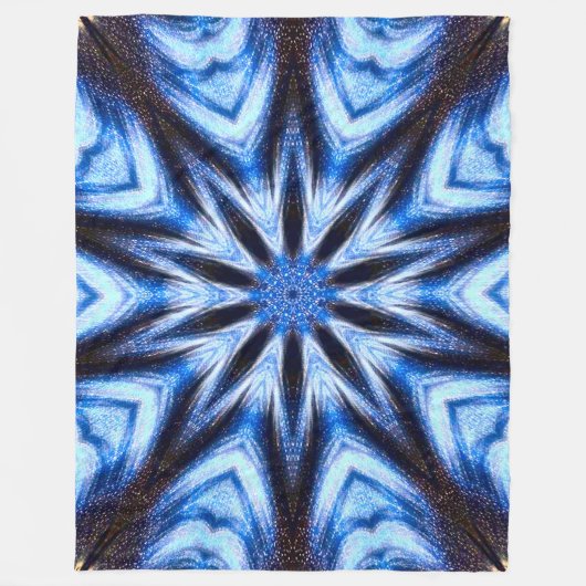 Native Shaman Cosmic Wheel Fleecedecke (Vorderseite)