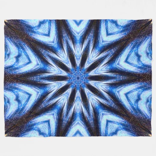 Native Shaman Cosmic Wheel Fleecedecke (Vorderseite (Horizontal))