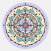 Native Shapes Mandala Sticker (Vorderseite)