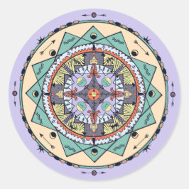 Native Shapes Mandala Sticker