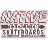 NATIVE SKATEBOARDS AUFKLEBER (Vorderseite)